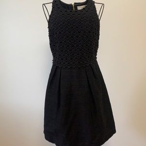 Black Linen and cotton loft dress